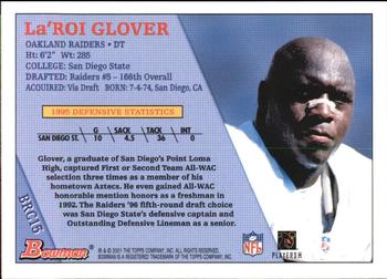 2001 Bowman - 1996 Rookies #BRC15 La'Roi Glover Back