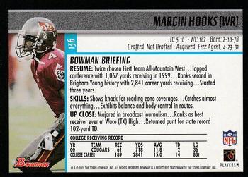 2001 Bowman - Gold #136 Margin Hooks Back