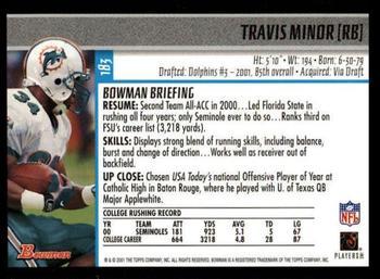 2001 Bowman - Gold #183 Travis Minor Back