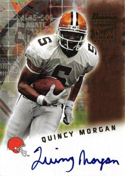 2001 Bowman - Rookie Autographs #BA-QM Quincy Morgan Front