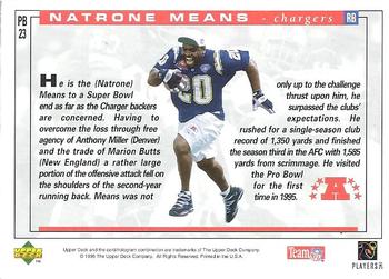 1995 Upper Deck - Pro Bowl #PB23 Natrone Means Back