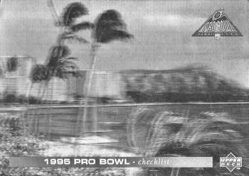 1995 Upper Deck - Pro Bowl #PB25 Checklist Front