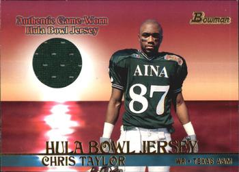 2001 Bowman - Bowl Jerseys #BJ-CT Chris Taylor Front