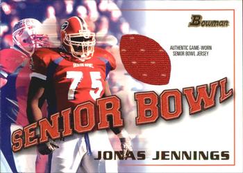 2001 Bowman - Bowl Jerseys #BJ-JJ Jonas Jennings Front