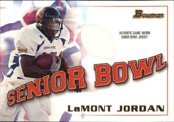 2001 Bowman - Bowl Jerseys #BJ-LJ LaMont Jordan Front