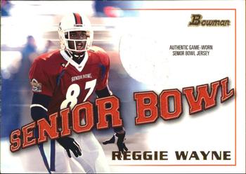 2001 Bowman - Bowl Jerseys #BJ-RW Reggie Wayne Front