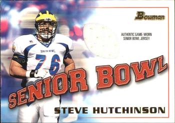 2001 Bowman - Bowl Jerseys #BJ-SH Steve Hutchinson Front