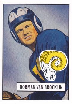 2001 Bowman - Rookie Reprints #R-NV Norman Van Brocklin Front
