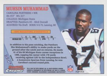 2001 Bowman Chrome - 1996 Rookies Refractor #BRC7 Muhsin Muhammad Back
