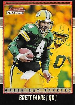 2001 Bowman Chrome - Gold Refractors #50 Brett Favre Front