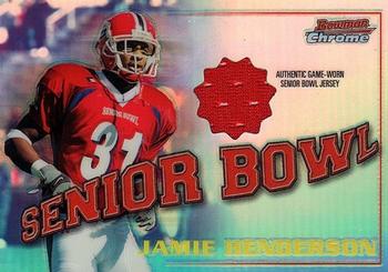 2001 Bowman Chrome - Rookie Relics #BCR-JHE Jamie Henderson Front