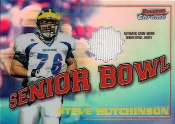 2001 Bowman Chrome - Rookie Relics #BCR-SH Steve Hutchinson Front