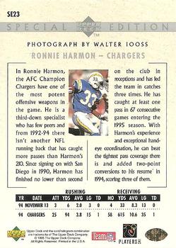 1995 Upper Deck - Special Edition #SE23 Ronnie Harmon Back