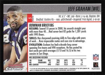 2001 Bowman Chrome - Xfractors #3 Jeff Graham Back