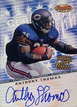 2001 Bowman's Best - Autographs #BB-AT Anthony Thomas Front