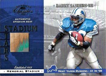 2001 Donruss Classics - Stadium Stars #SS-19 Barry Sanders Front