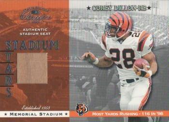 2001 Donruss Classics - Stadium Stars #SS-22 Corey Dillon Front
