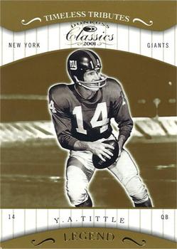 2001 Donruss Classics - Timeless Tributes #158 Y.A. Tittle Front