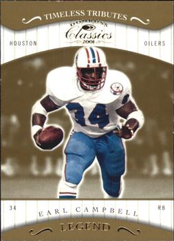 2001 Donruss Classics - Timeless Tributes #170 Earl Campbell Front