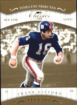 2001 Donruss Classics - Timeless Tributes #181 Frank Gifford Front