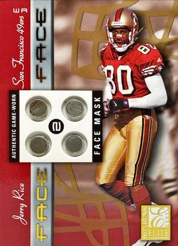 2001 Donruss Elite - Face To Face #FF-11 Jerry Rice Front