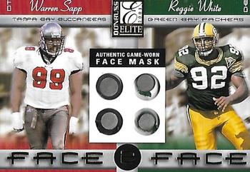 2001 Donruss Elite - Face To Face #FF-38 Reggie White / Warren Sapp Front
