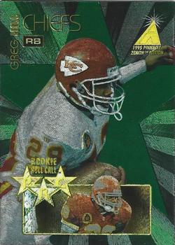1995 Zenith - Rookie Roll Call #RC11 Greg Hill Front