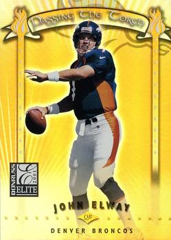 2001 Donruss Elite - Passing the Torch #PT-17 John Elway / Brian Griese Front
