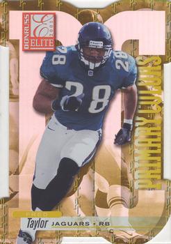 2001 Donruss Elite - Primary Colors Die Cuts Yellow #PC-16 Fred Taylor Front