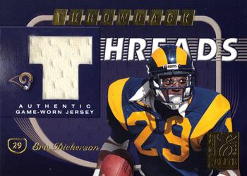 2001 Donruss Elite - Throwback Threads #TT-29 Eric Dickerson Front