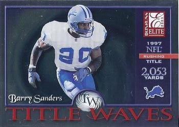 2001 Donruss Elite - Title Waves #TW-7 Barry Sanders Front