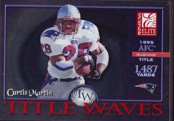 2001 Donruss Elite - Title Waves #TW-12 Curtis Martin Front
