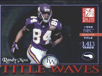 2001 Donruss Elite - Title Waves #TW-16 Randy Moss Front