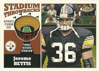 2001 Finest - Stadium Throwback Relics #FS-JB Jerome Bettis Front