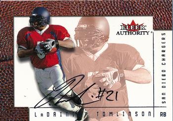 2001 Fleer Authority - Autographs #NNO LaDainian Tomlinson Front