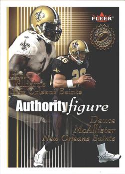 2001 Fleer Authority - Authority Figure #7 AF Deuce McAllister / Ricky Williams Front