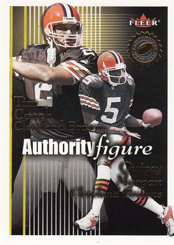 2001 Fleer Authority - Authority Figure #12 AF Quincy Morgan / Tim Couch Front