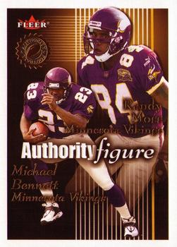 2001 Fleer Authority - Authority Figure #20 AF Michael Bennett / Randy Moss Front