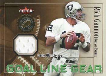 2001 Fleer Authority - Goal Line Gear #NNO Rich Gannon Front