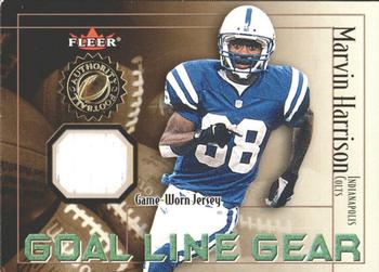 2001 Fleer Authority - Goal Line Gear #NNO Marvin Harrison Front