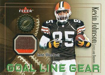 2001 Fleer Authority - Goal Line Gear #NNO Kevin Johnson Front