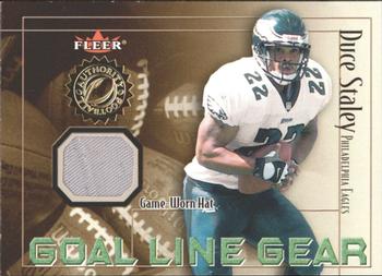 2001 Fleer Authority - Goal Line Gear #NNO Duce Staley Front