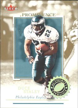 2001 Fleer Authority - Prominence SN125 #97 Duce Staley Front