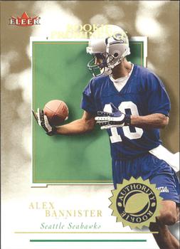 2001 Fleer Authority - Prominence SN75 #150 Alex Bannister Front