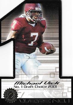 2001 Fleer Authority - We're Number One #10 WO Michael Vick Front