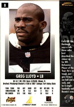 1996 Action Packed #8 Greg Lloyd Back