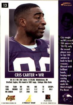 1996 Action Packed #13 Cris Carter Back