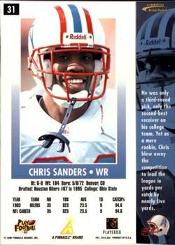 1996 Action Packed #31 Chris Sanders Back