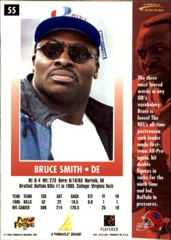 1996 Action Packed #55 Bruce Smith Back