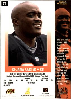 1996 Action Packed #79 Ki-Jana Carter Back